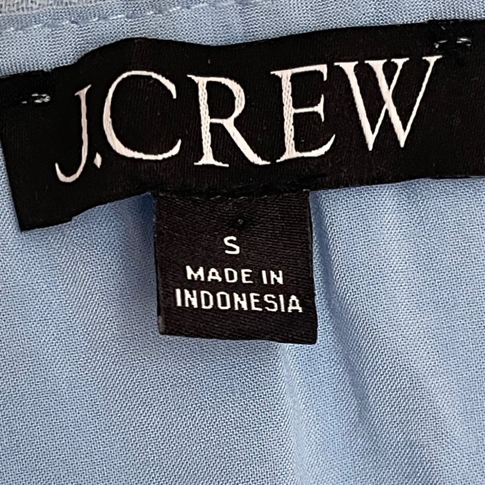 J.Crew Blue Cotton Maxi Dress | Size Small | Lined Smocked Waist | NWOT - Picture 8 of 12